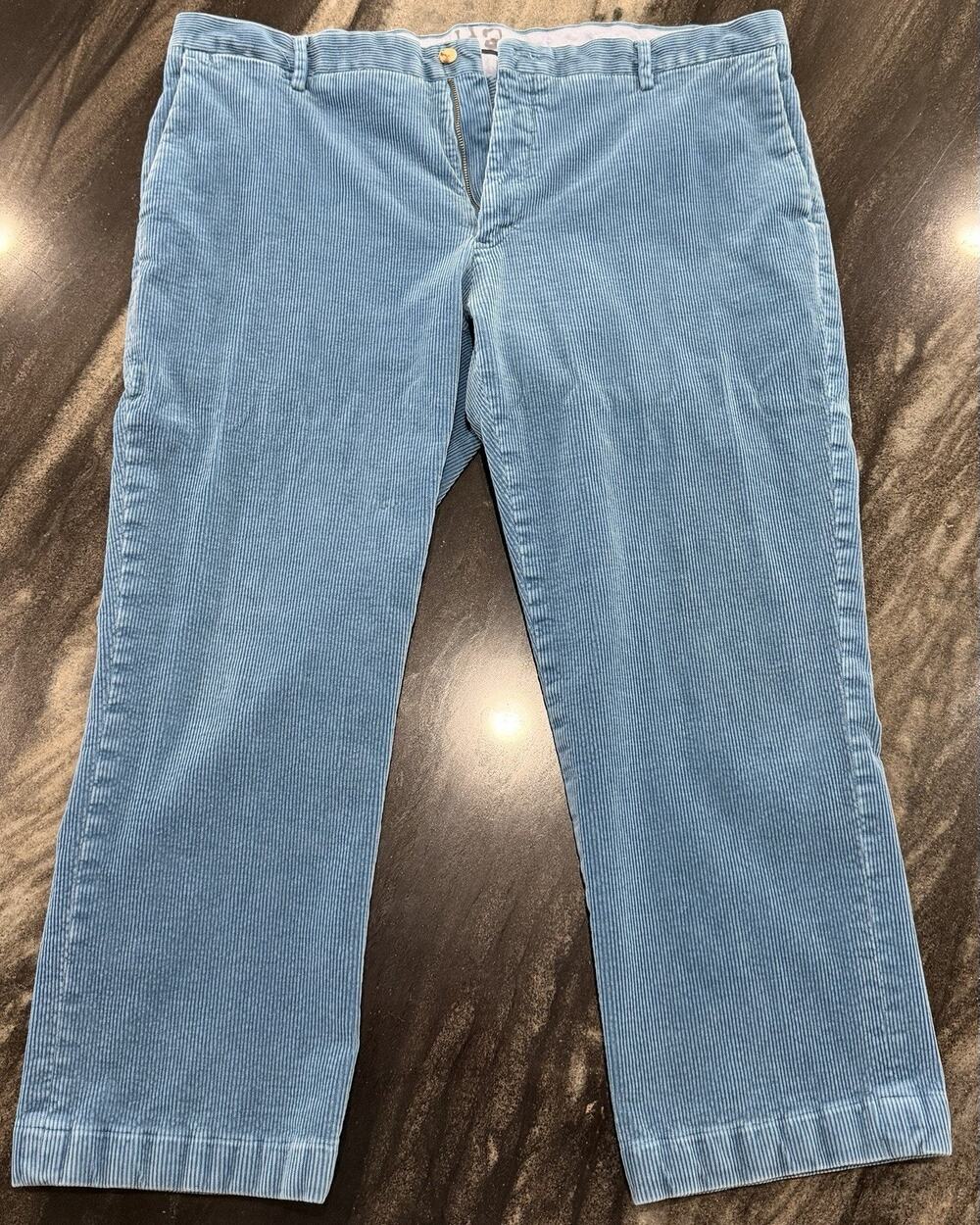 Polo Ralph Lauren Mens Corduroy Pants 40x26 Classic Fit Blue Preppy Cotton